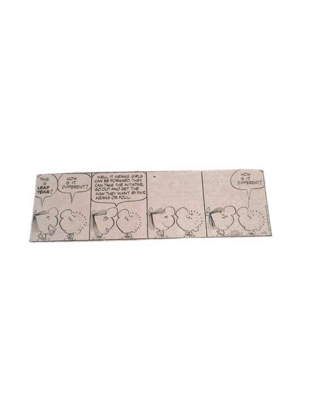 1966 Miss Peach Comic Strip Mell Lazarus Vintage Newspaper Clipping 1-12